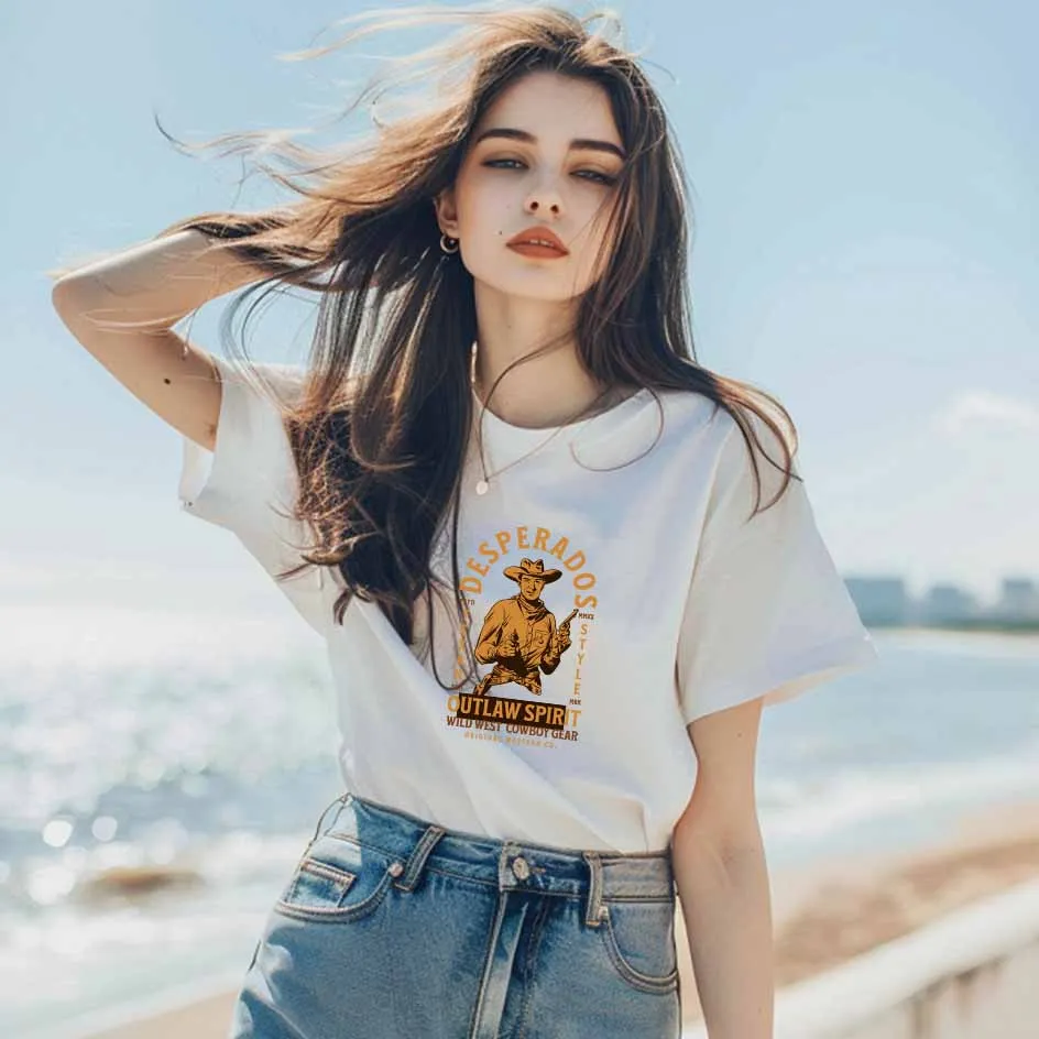 Wild West style Posters Western Adventure related Visuals Heat Transfers for Clothing Quick Application, Instant Style DIY