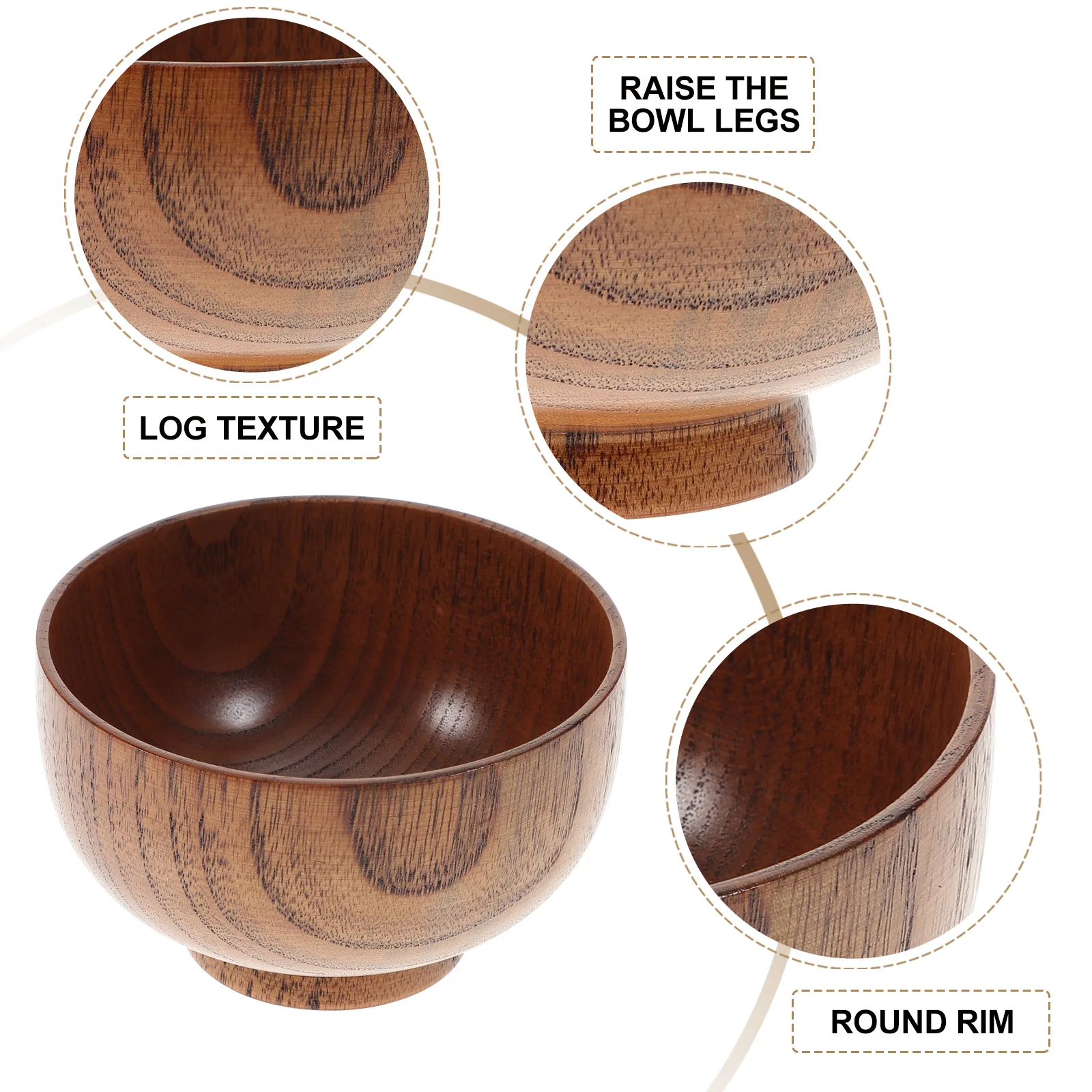 

Экологичная деревянная миска для риса и ложка, 2 шт., набор контейнеров для еды, идеально подходящий для сервировки салата, овощей, закусок