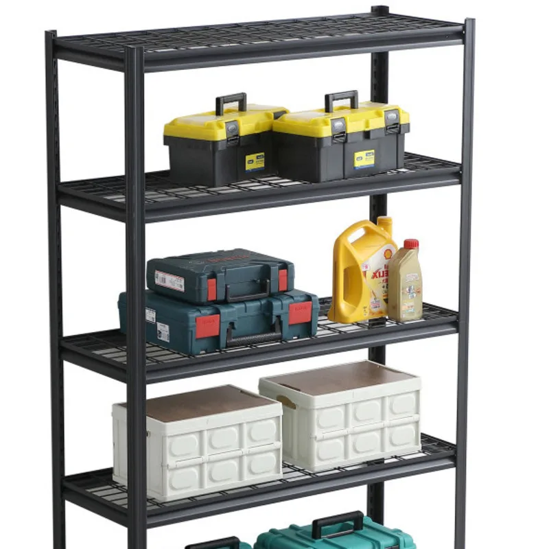5 Tier Heavy Duty Metal Storage Rack To Assemble Adjustable Storage Shees For Basements Garages And Kitchen 72 "H*47.2 Big