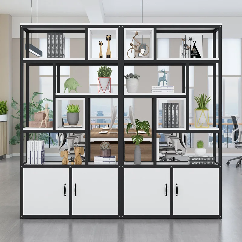 

Современная простая книжная полка, перегородка из кованого железа в гостиной, многослойная витрина на входе