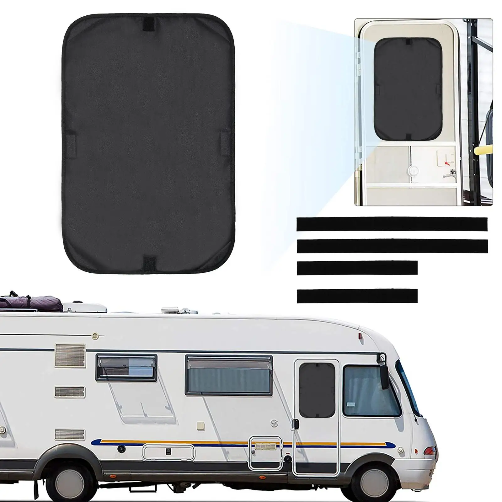 

RV Door Window Shade Cover 15.94x24.41inch Waterproof Fit for Camper Travel