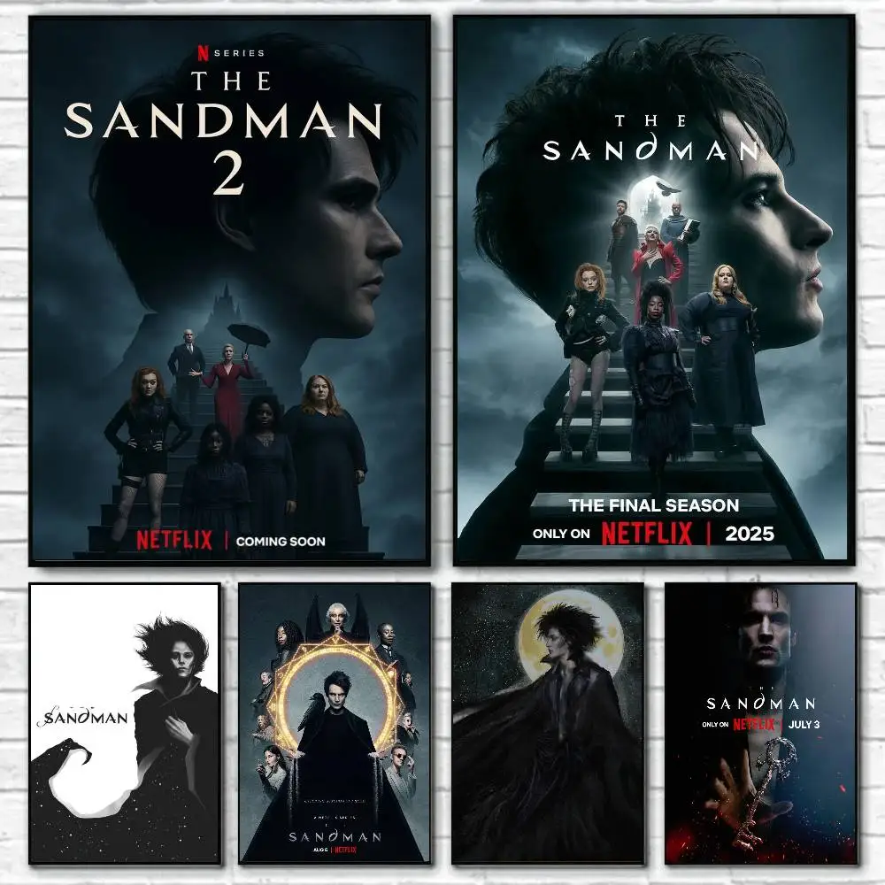 The S-Sandman Fantasy TV Series Posters Living Room Bar Cafe Quality Canvas Vintage Style Comics Painting Art Home Wall Decor