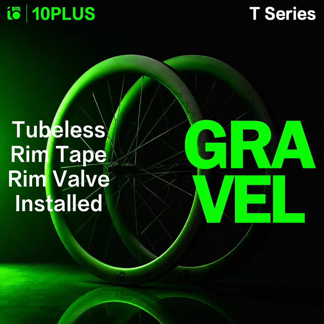 10PLUS T Series 38/45mm Gravel Carbon Wheelset 700C Disc Brake Tubeless Ready Center Lock 36T Star Ratchet Pillar 1423 Spokes
