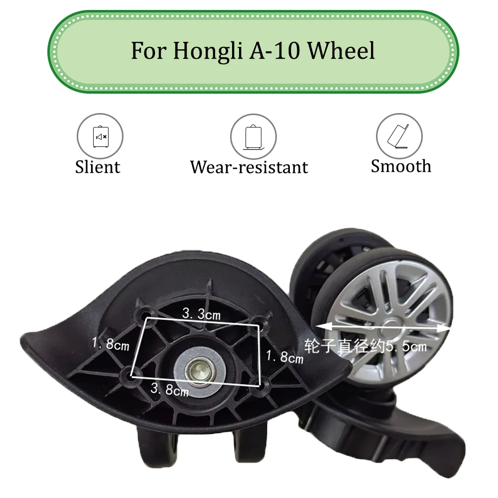 Suitable For Hongli A-10 Universal Wheel Trolley Case Wheel Replacement Luggage Pulley Sliding Casters wear-resistant Repair