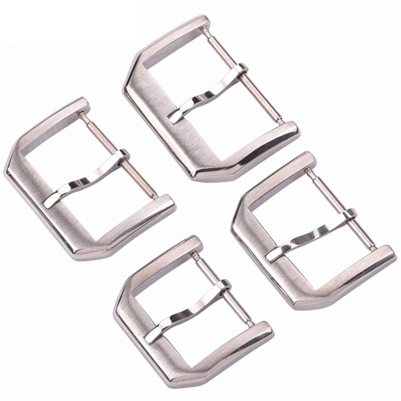 High Quality Polished Brushed Stainless Steel Watchband Clasp  Pin Buckle 16mm 18mm 20mm 22mm Suitable for IWC Watch Accessories