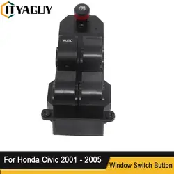 Window Switch Control Switch Car Master Power 35750-S5A-A02ZA 35750S5AA02ZA for Honda Civic 2001 2002 2003 2004 2005