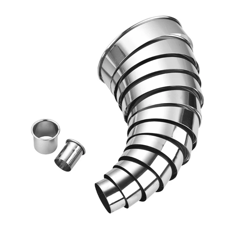 

14 шт. формочки для печенья, устойчивые к ржавчине круги из нержавеющей стали, можно мыть в посудомоечной машине, можно Прямая