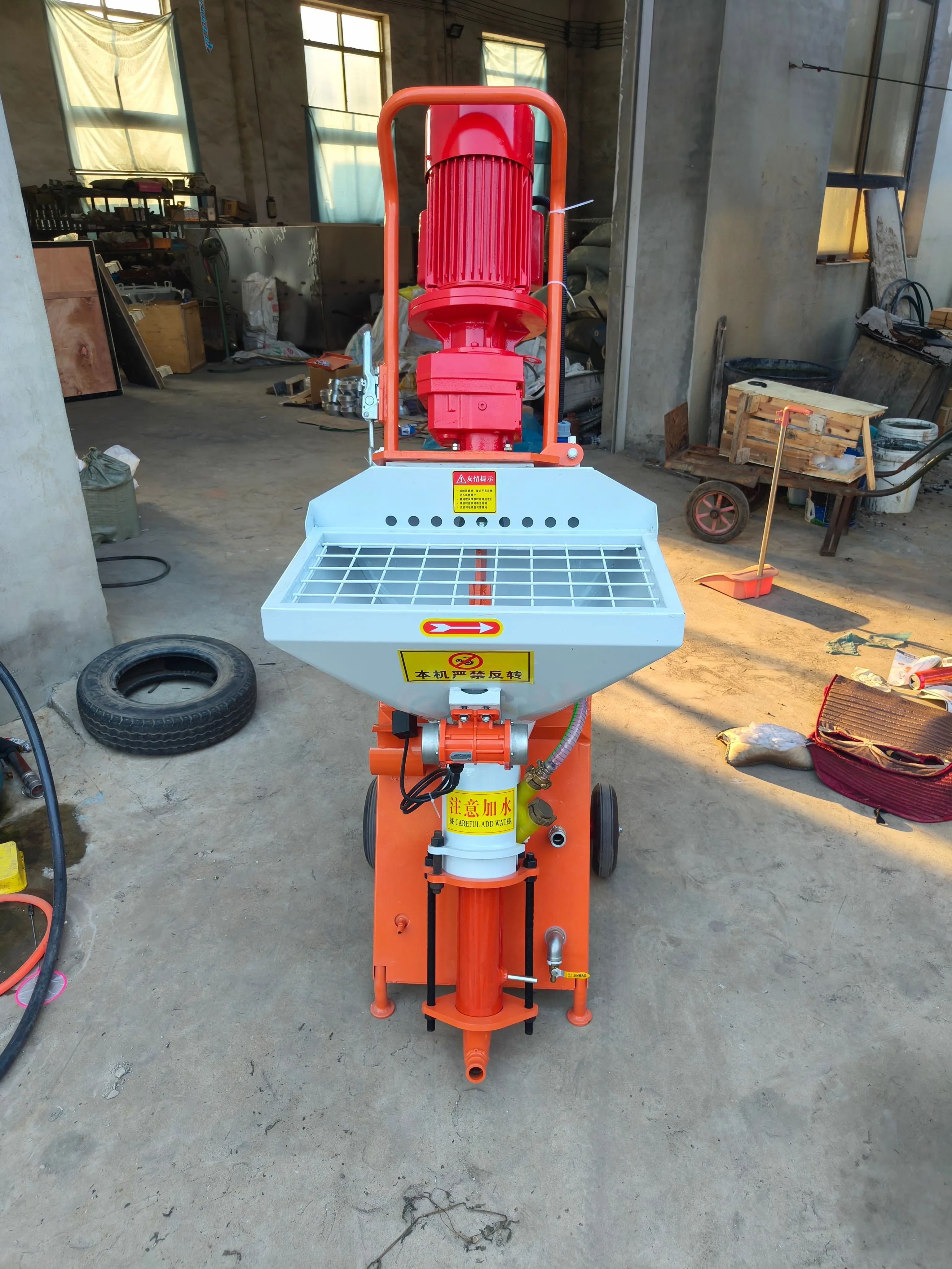 Hot Sale 220V/380V Portable Dry Plastering Machine Core Motor Component Wall Sprayer Cement Gypsum Mortar Spray M9