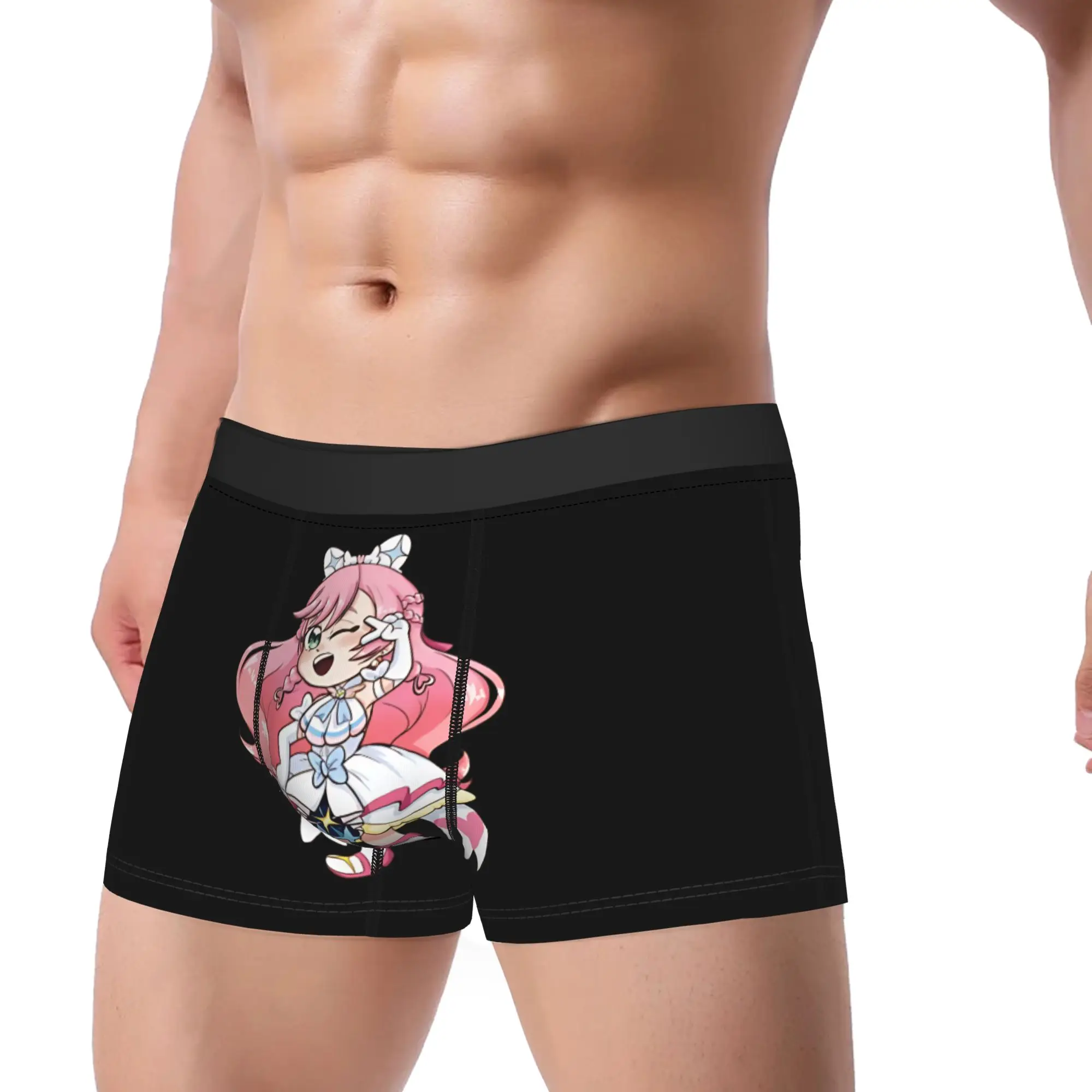 Sky Precure Chibi Cure Prism Underwear  Design Trunk High Quality Males Underpants Novelty Shorts Briefs Gift Idea