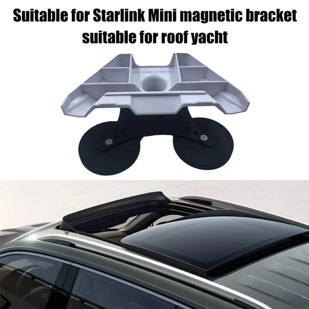 

Magnetic Mount Adapter For Starlink Mini Car Mount Bracket Fit Smooth Strong Magnet Stable Mounting Kit For Car Roof Yacht Outdo