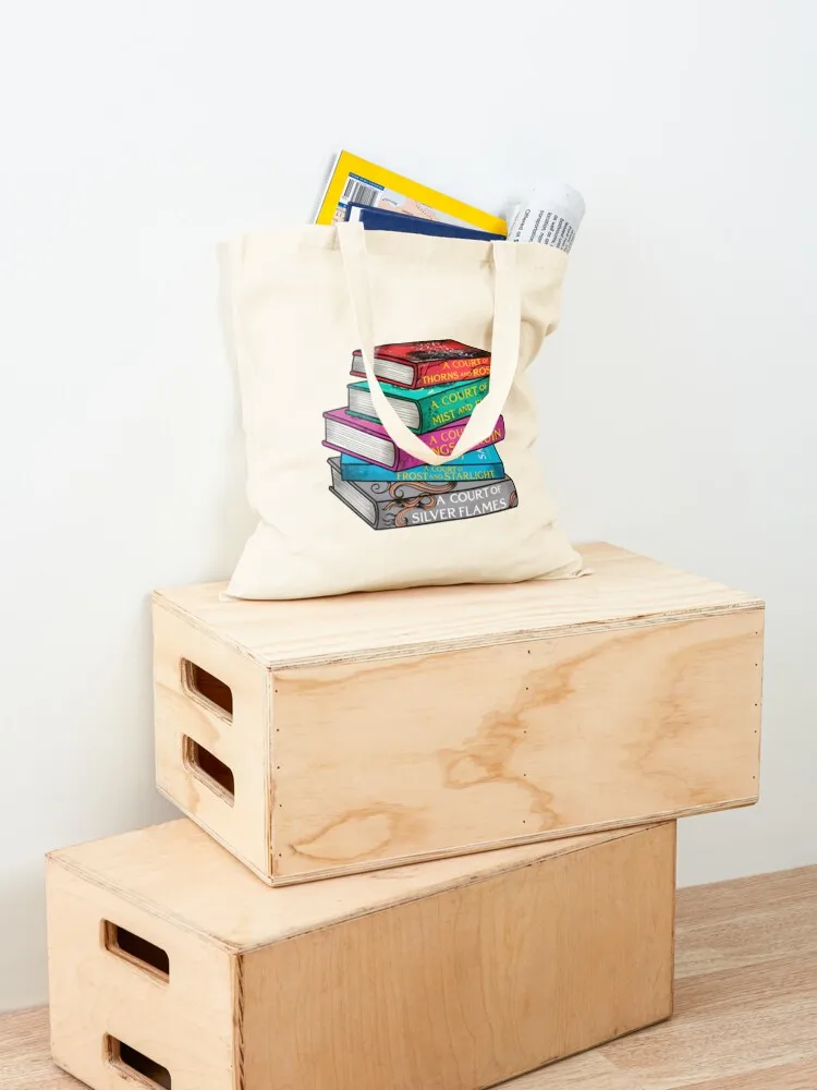 كتب ACOTAR ملصق فينيل حمل حقيبة حمل حقائب التوصيل المجانية المخصصة حقائب كبيرة للنساء حمل حقيبة امرأة #4