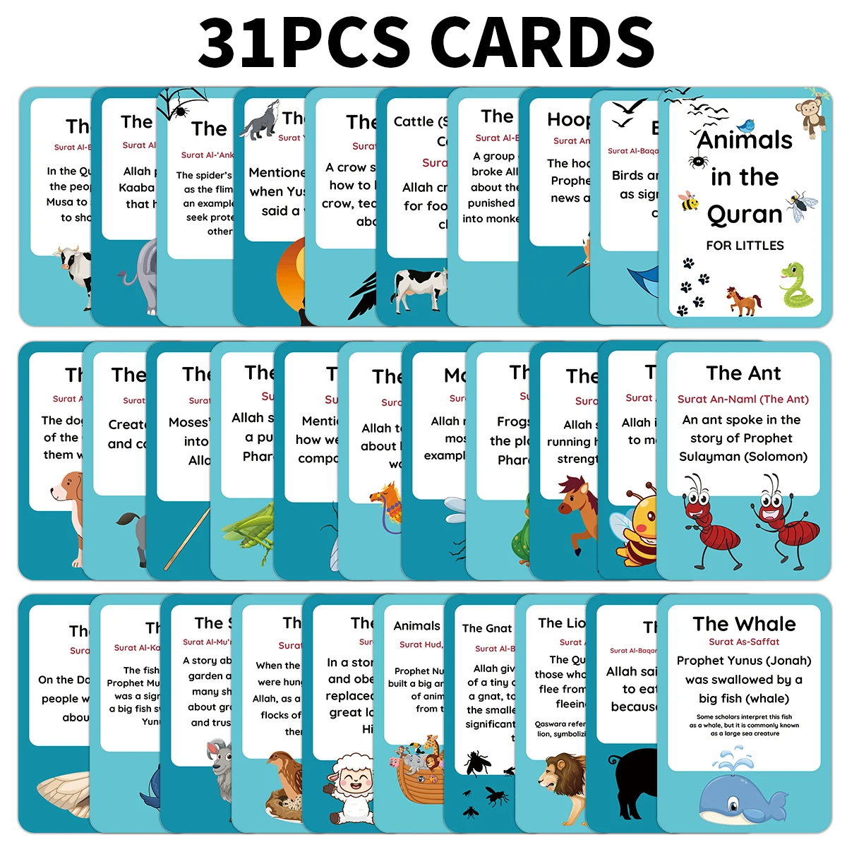 31Pcs Islamic Anima…