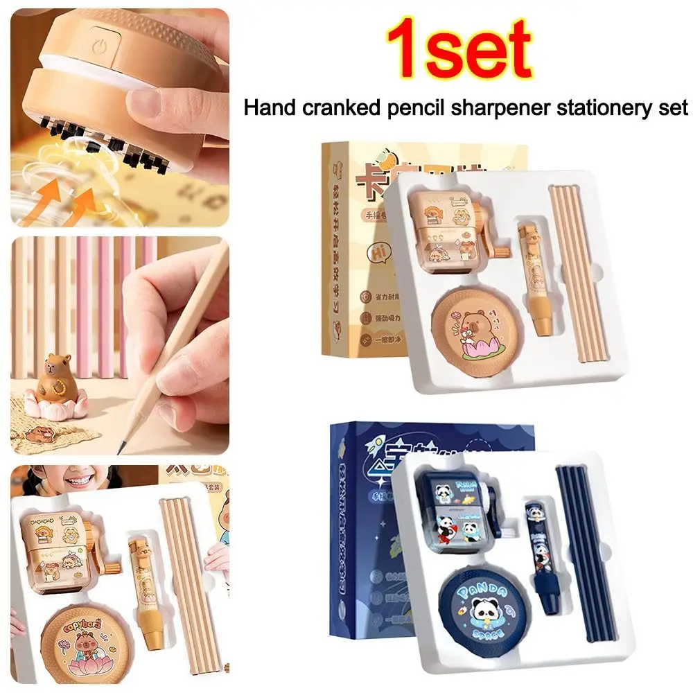 

Cute Large Capacity Capybara Stationery Set Panda Cartoon Back-to-school Gift Kit Pencil Case School Supplies