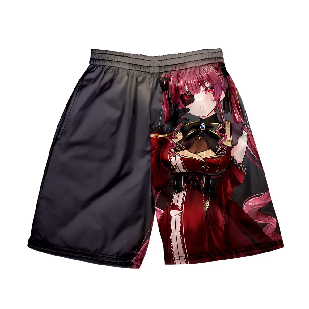 

HOLOLIVE VTuber Houshou Marine 3D Print Summer Holiday Women/Men Elastic Waist Streetwear Shorts Kawaii Beach Shorts pants