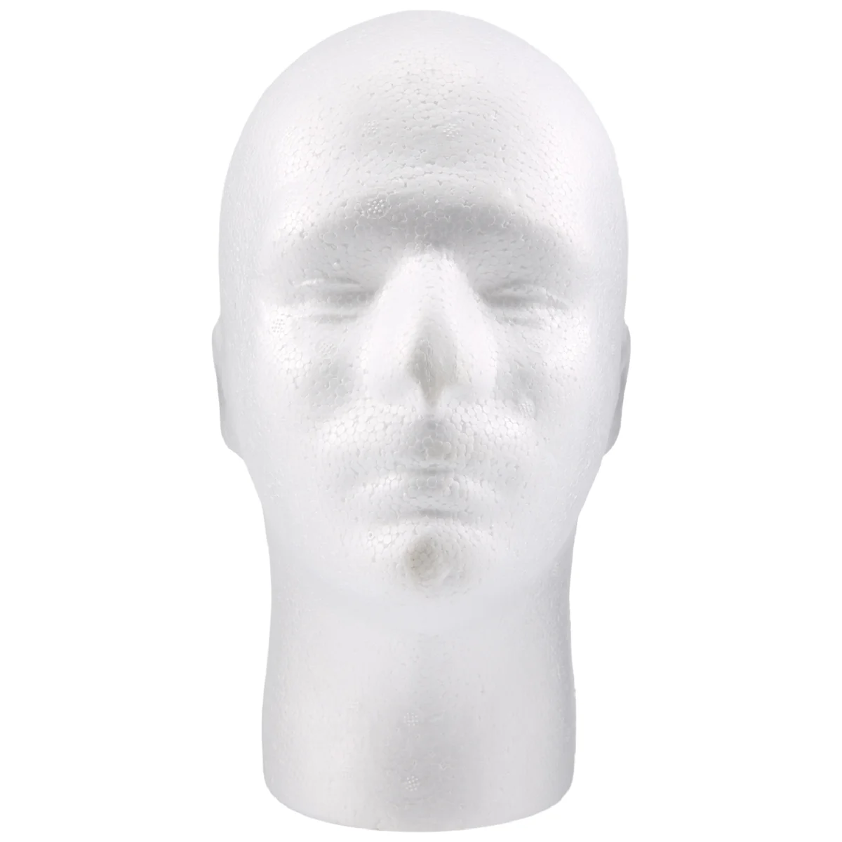 Male Wig Display cosmetology Mannequin Stand Model Foam White