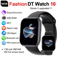 2025 moda nuevo reloj DT 10 reloj inteligente hombres Sra. AMOLED 32GB memoria música 3D envolvente NFC HD llamada IP68 pulsera inteligente impermeable