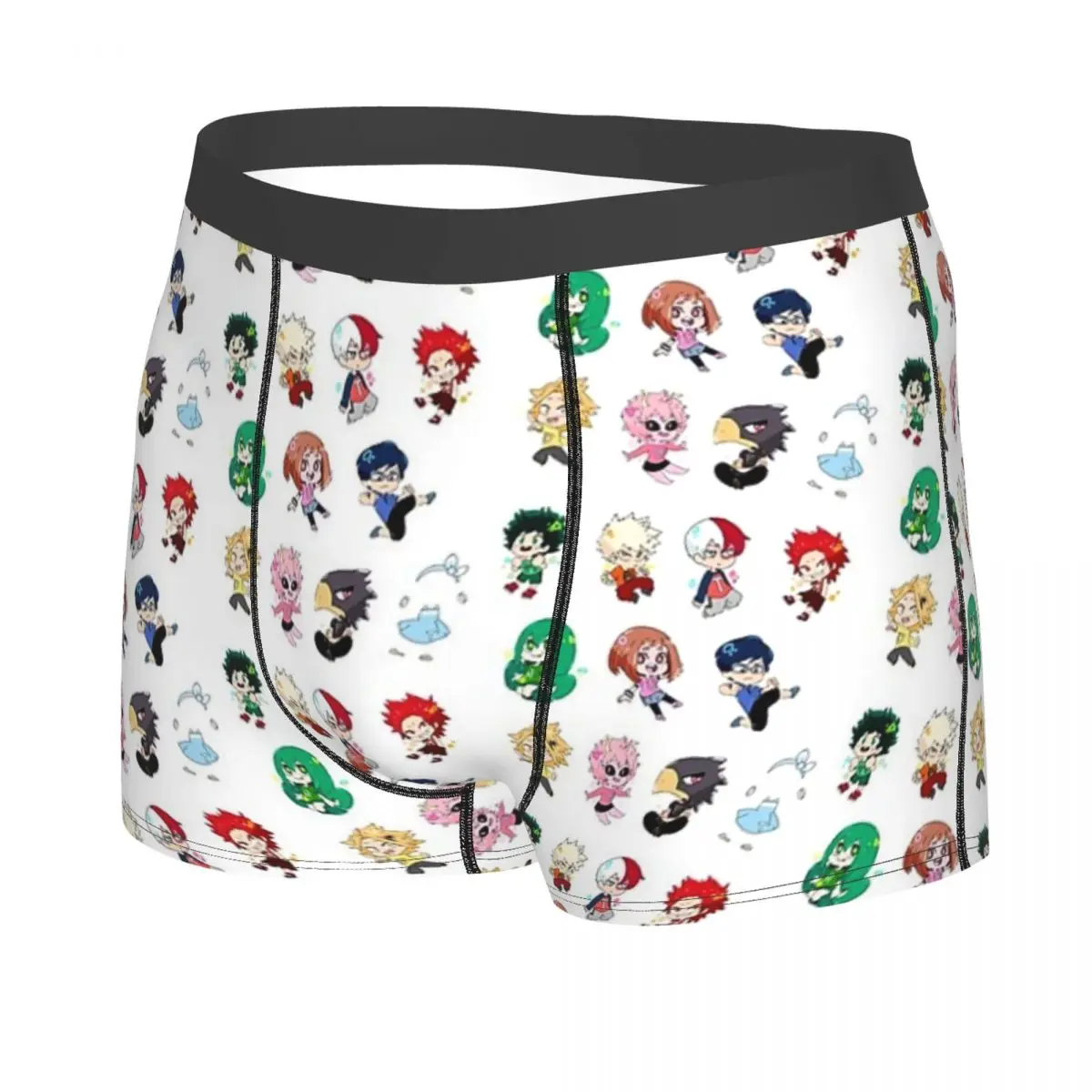 복서 팬티 반바지 치비 마이 히어로 아카데미아 팬티 남성 통풍 속옷 남성용 남자친구 선물