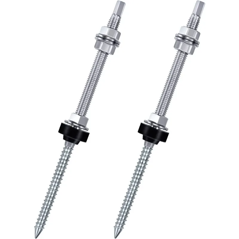 304 Stainless Steel Solar Mounting Hanger Bolts M10 Photovoltaic Roof Mounting Screws Solar Panel Accessories Kit
