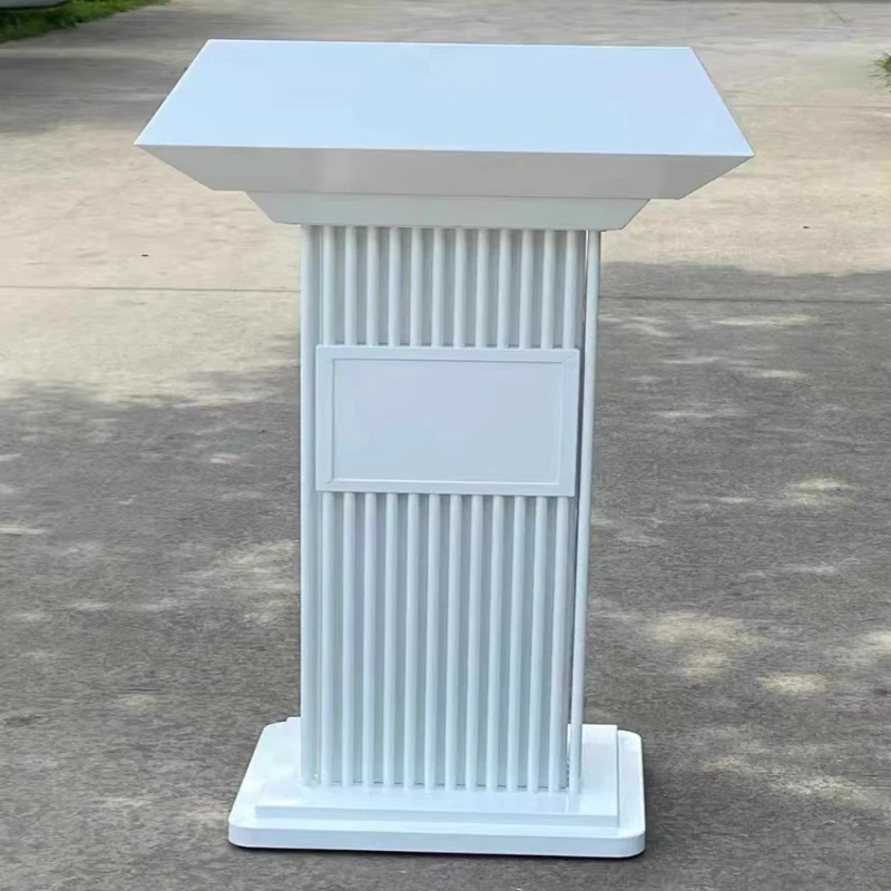 Light Luxury Stainless Reception Desks Outdoor Real Estate Reception Desks Presentation Office Furniture Военное ДелоZY40JDT