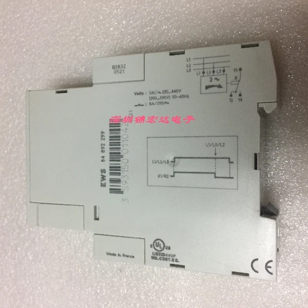 Original Imported French CROUZET Phase Sequence Relay Module EWS, Order Number 84892299