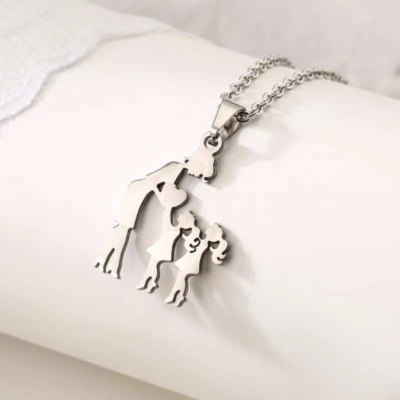 Mothers Day Gift Silhouettes Clavicle Chain Necklace Jewelry Gift Women Girl 964A