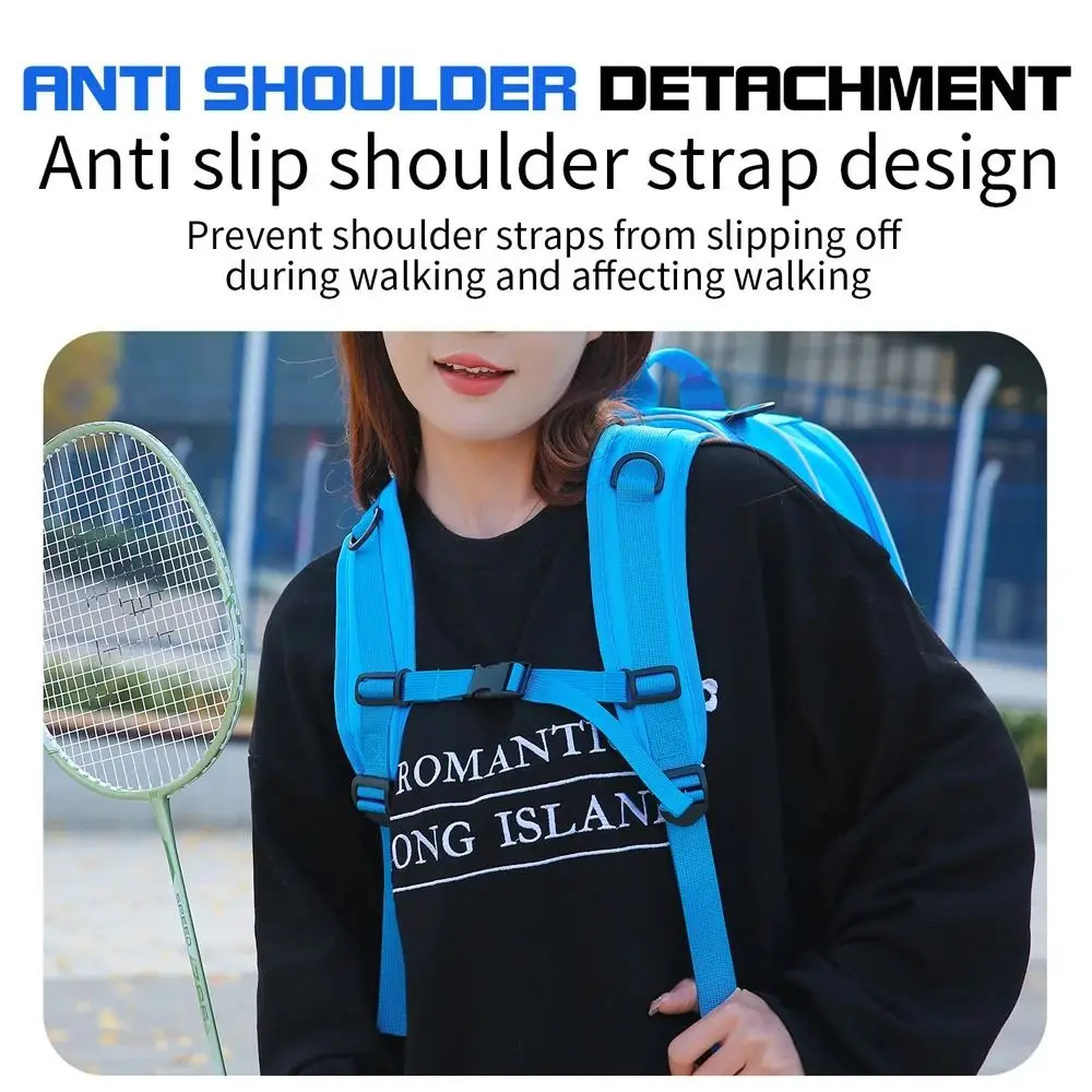 

Сумка для ракетки для бадминтона большой емкости, многофункциональная водонепроницаемая теннисная сумка на плечо, сумка для переноски с отделением для обуви
