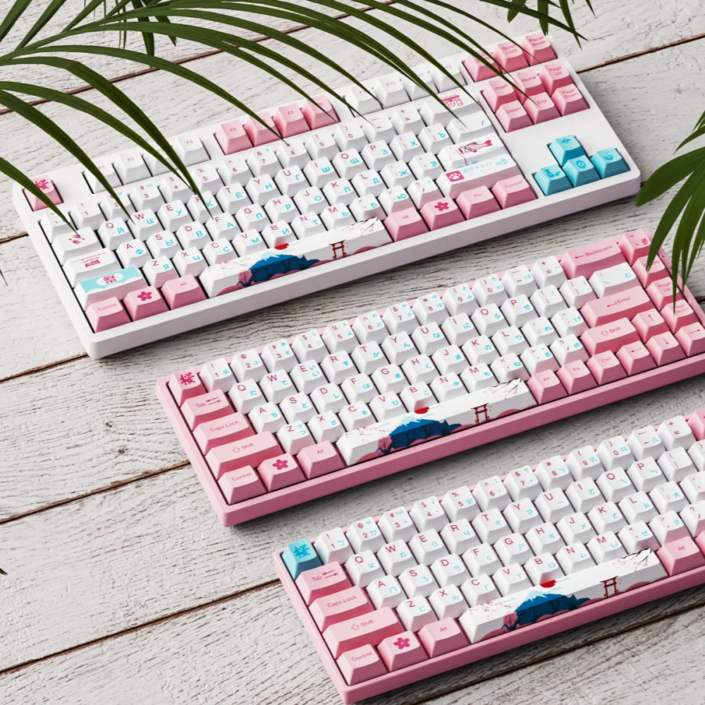 

Akko World Tour Tokyo R2 185 Keys PBT Cherry Keycap Set Dye-Sublimation Mechanical Game Keyboard Keycaps for MX Switch Russian