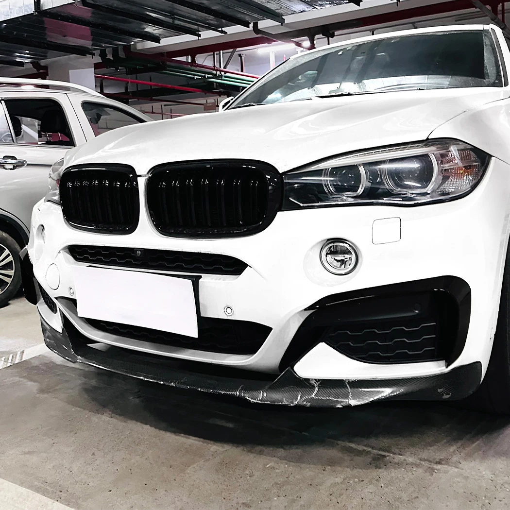 

Car Front Bumper Splitter Side Spoiler Air Vent Wind Knife Body Kits For BMW X6 F16 M Sport 2015-2019