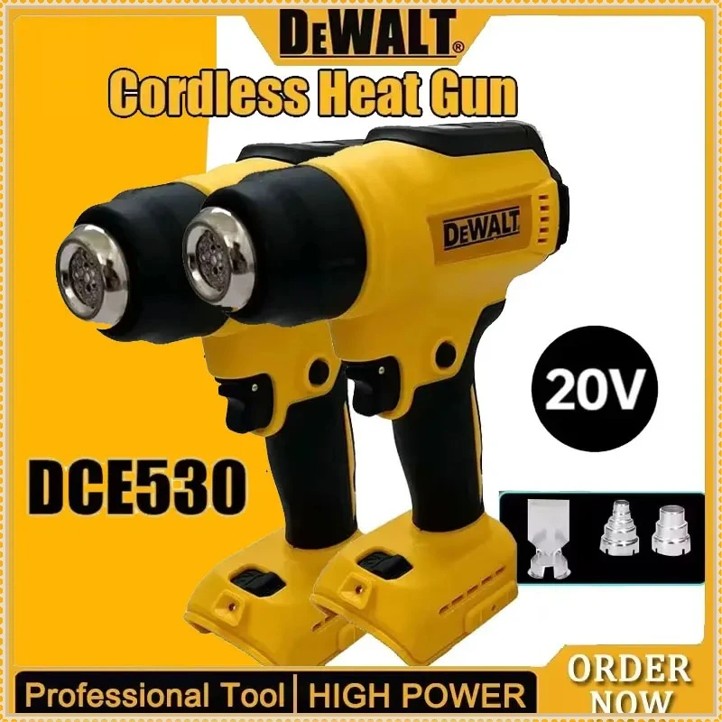 

Термофен DEWALT DCE530 300 Вт, беспроводной, высокомощный, для сварки и термоусадочной упаковки, совместимый с электроинструментами