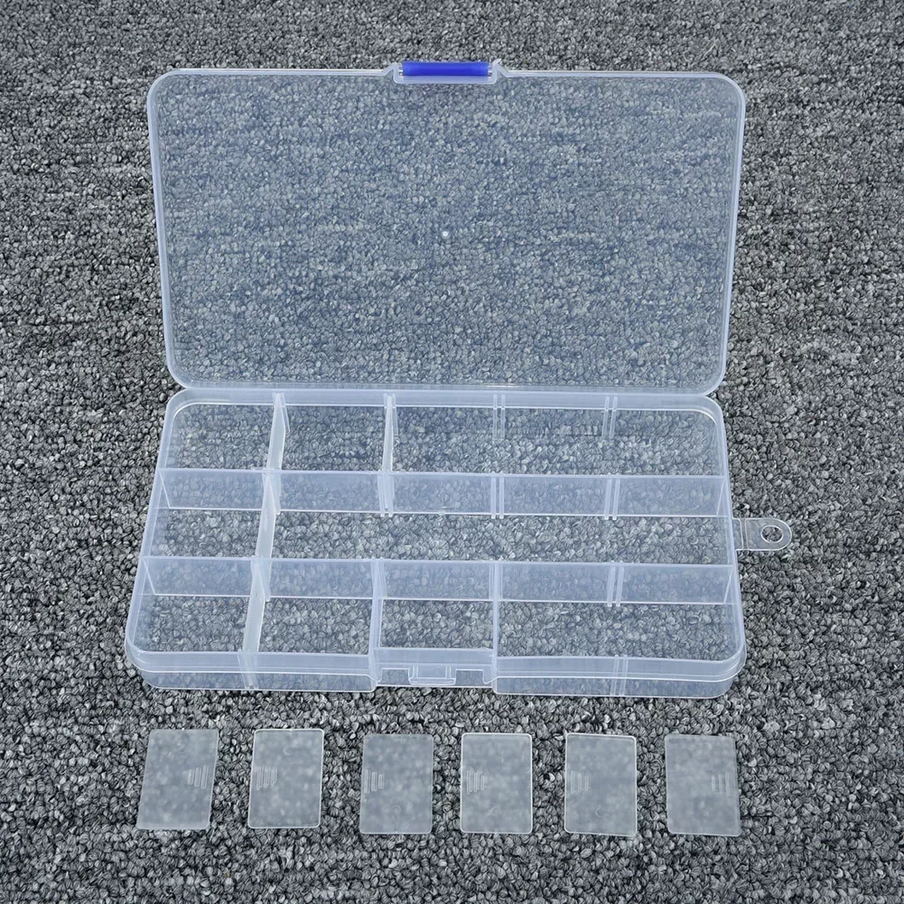 

10/15/24/36 Plastic Grids Storage Box Transparent Jewelry Beads Bracelet Earring Case Container Adjustable Compartment Storage