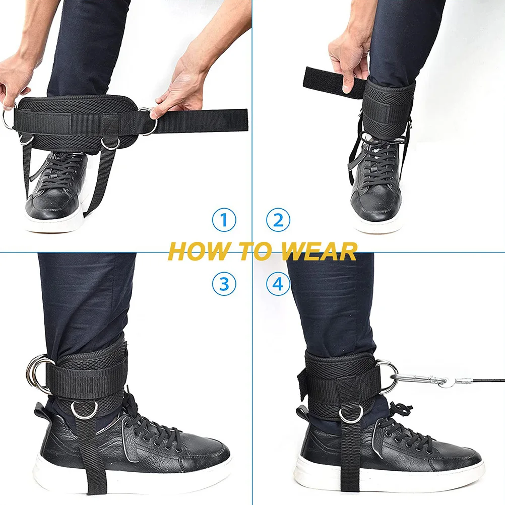 

1 Pair Adjustable Ankle Strap Leg Resistance Training Fitness Band Wrap Exercise Strap Foot Workout Accessory Ankle Belt