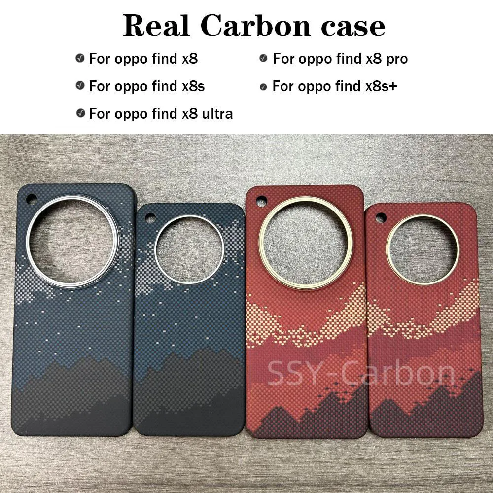 

Для oppo find x8 ultra X8 pro carbon Magsafe Case, OPPO Find x8s роскошный ультралегкий ультратонкий защитный чехол из углеродного волокна