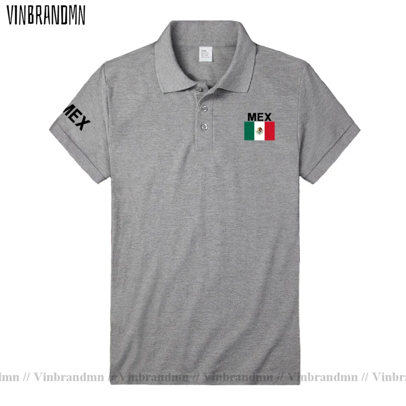 United Mexican States Mexico polo shirts men short sleeve white brands printed for country 100% cotton nation team flag hot sale