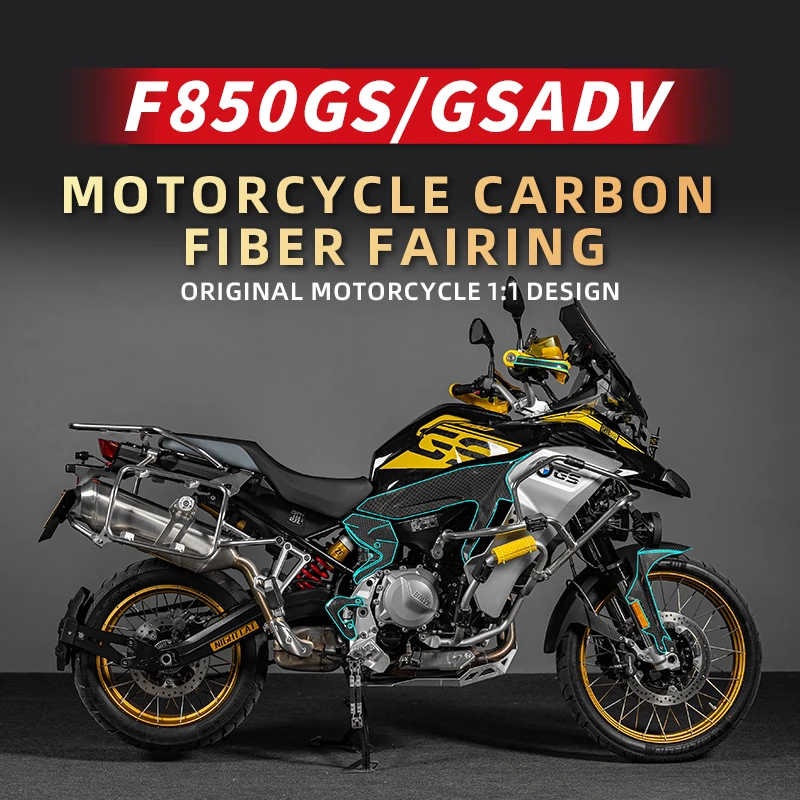 

Used For BMW F850GS Accessories Decals Motorcycle Carbon Fiber Fairing Stickers Pasted On Motor Bike Body Plastic Parts Area