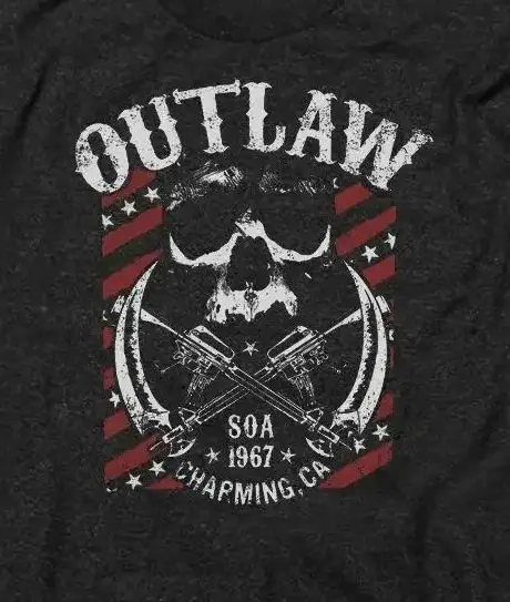 

Retro Style Outlaw SOA Parting of Anarchy T-Shirt 100% Cotton O-Neck Summer Short Sleeve Casual Mens T-shirt Size S-3XL