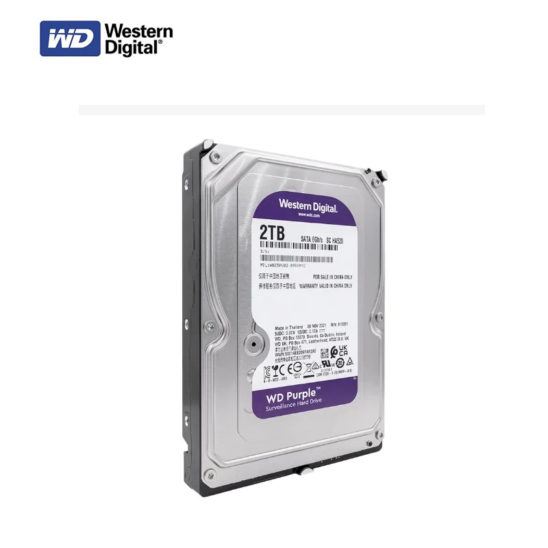 Western Digital WD Purple HDD 1TB 2TB 3TB 4TB SATA 6.0Gb/s 3.5