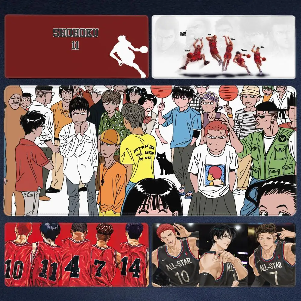 

Anime Slam Dunk Mousepad HD Printing Computer Gamers Locking Edge Non-slip Mouse Pad XXL90x40cm Keyboard PC Desk Pad