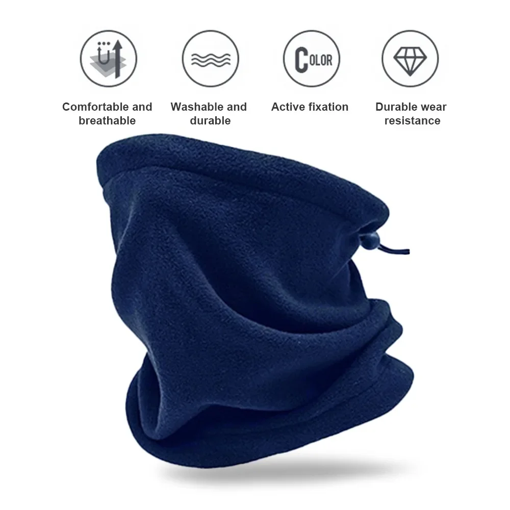 Fleece Warm Winter Windproof Neck Tube Scarf for Men Women Bandana Mask Half Face Cover Cycling Ski Sport Camping Hiking Scarf