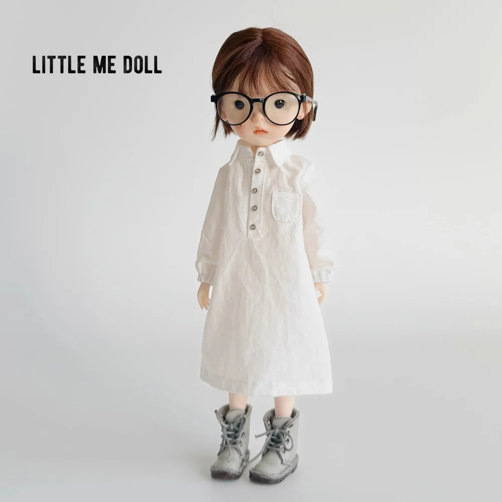 

【No Figure】Handmade Female Doll's Clothing Accessories Long Shirtdress Fit Action Figure Model For Azone Ob22 Ob24 Blyth