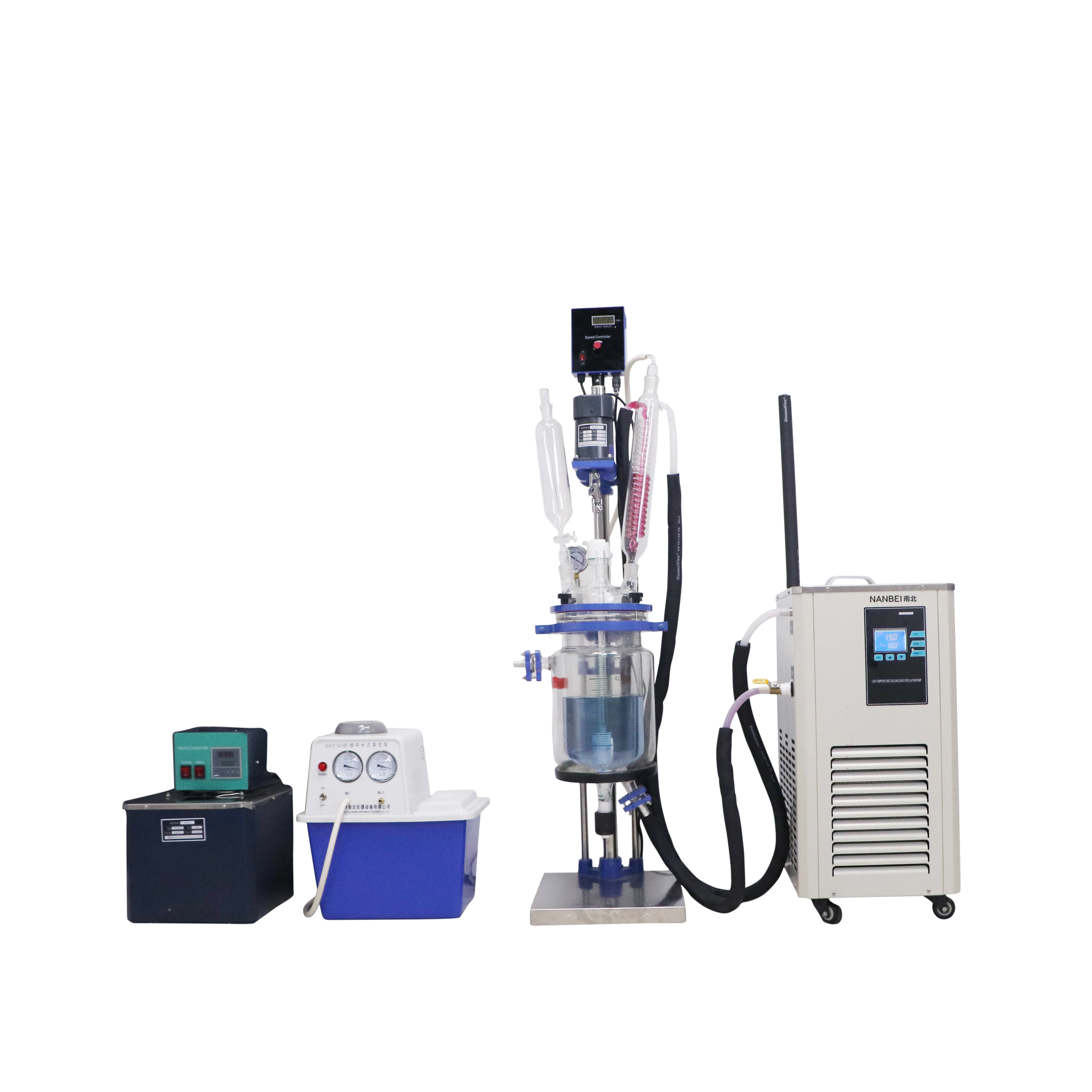 

1L-5L chemical machinery lab equipment jacketed glass reactor