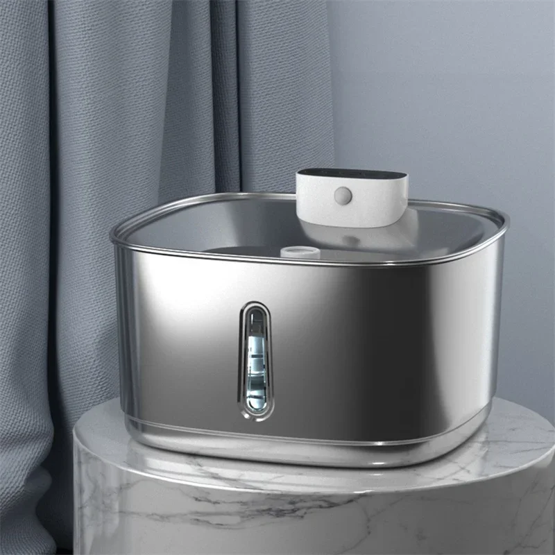 

CANBOUN Stainless Steel Cat Water Fountain Intelligent Pet Drink Water Dispenser Automatic For Cat Dog Pet Multi-layer Filtratio