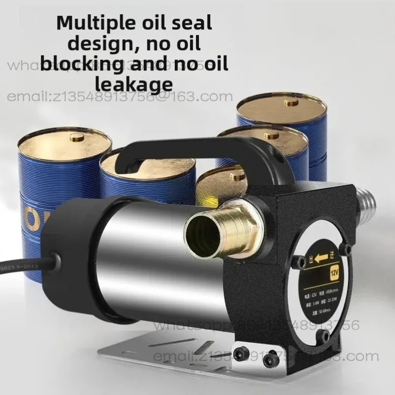 12V/24V/220V Universal Electric Pump - Portable Self-Priming Oil Transfer Pump