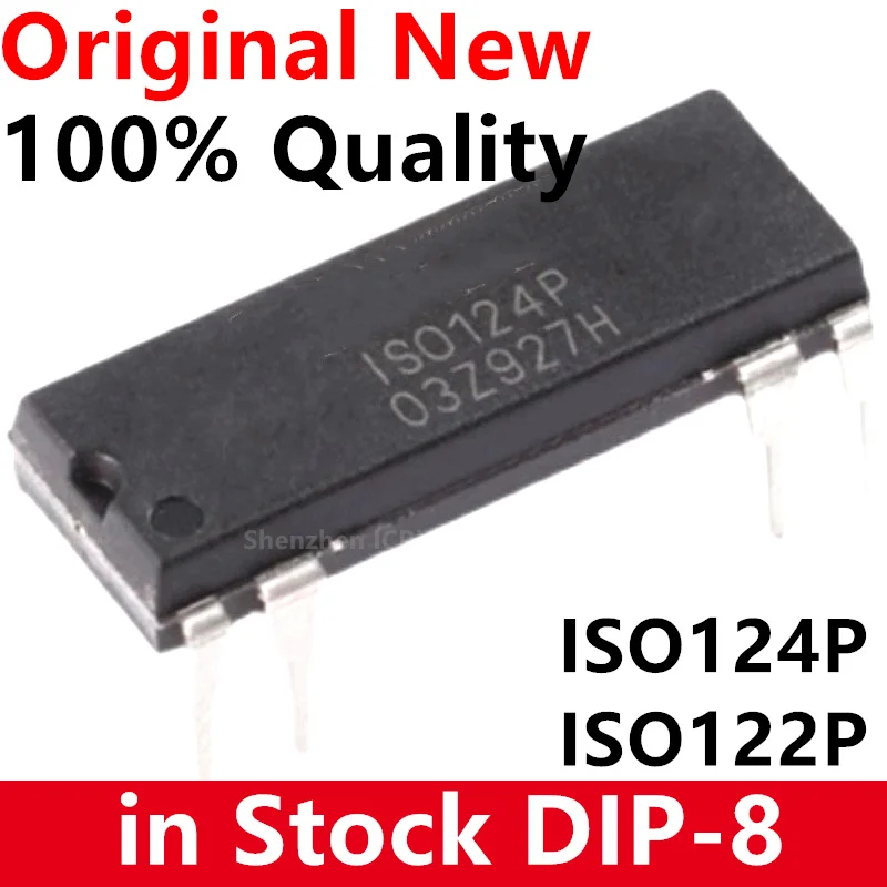 1pcs ISO124P DIP-8 ISO124 ISO122P ISO122 IS0124 DIP8 DIP isolation amplifier