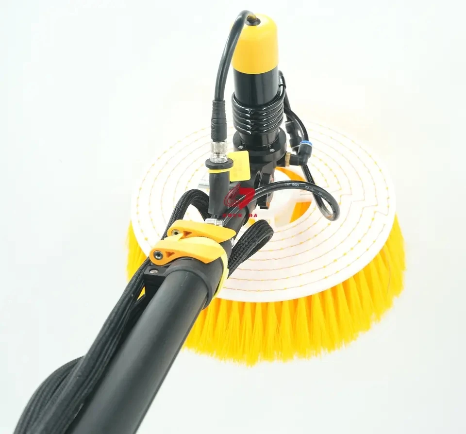 

Zhenda Handheld Telescopic Pole Solar Panel Cleaning Brushand Single Head Electric Brush