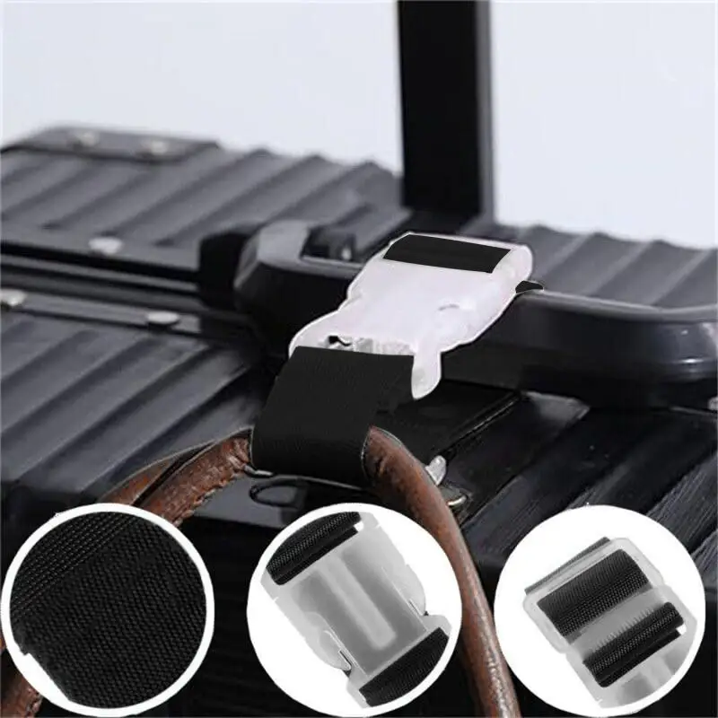 8pcs Adjustable Baggage Nylon Straps Baggage Belt Security Bag Buckle Button Aircraft Supplies Travel Luggage Accessories