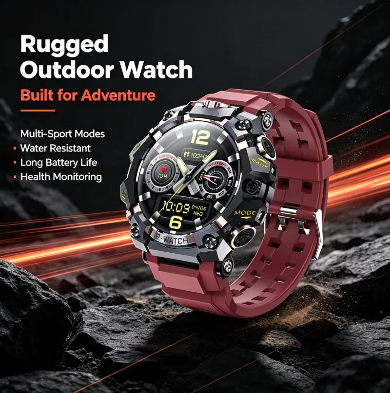 Q668 Android 4G Full Netcom Smartwatch Outdoor Sports Heart Rate Tracker Step Counter Unisex