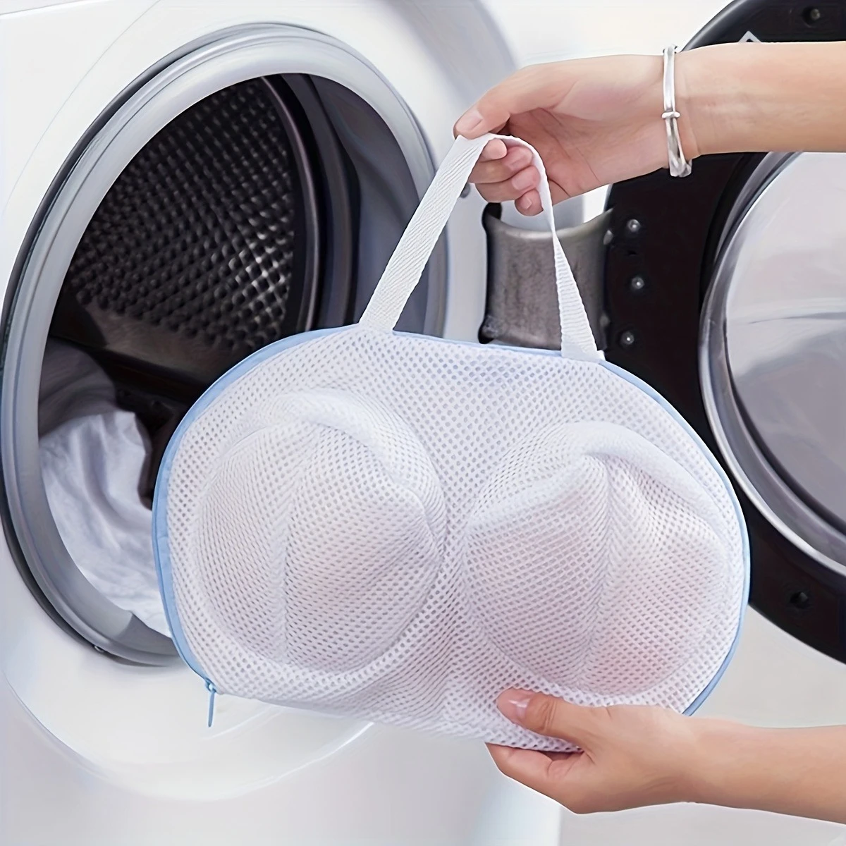 2pcs 3D bra specific laundry bag, washing machine for washing underwear, anti entanglement and anti deformation
