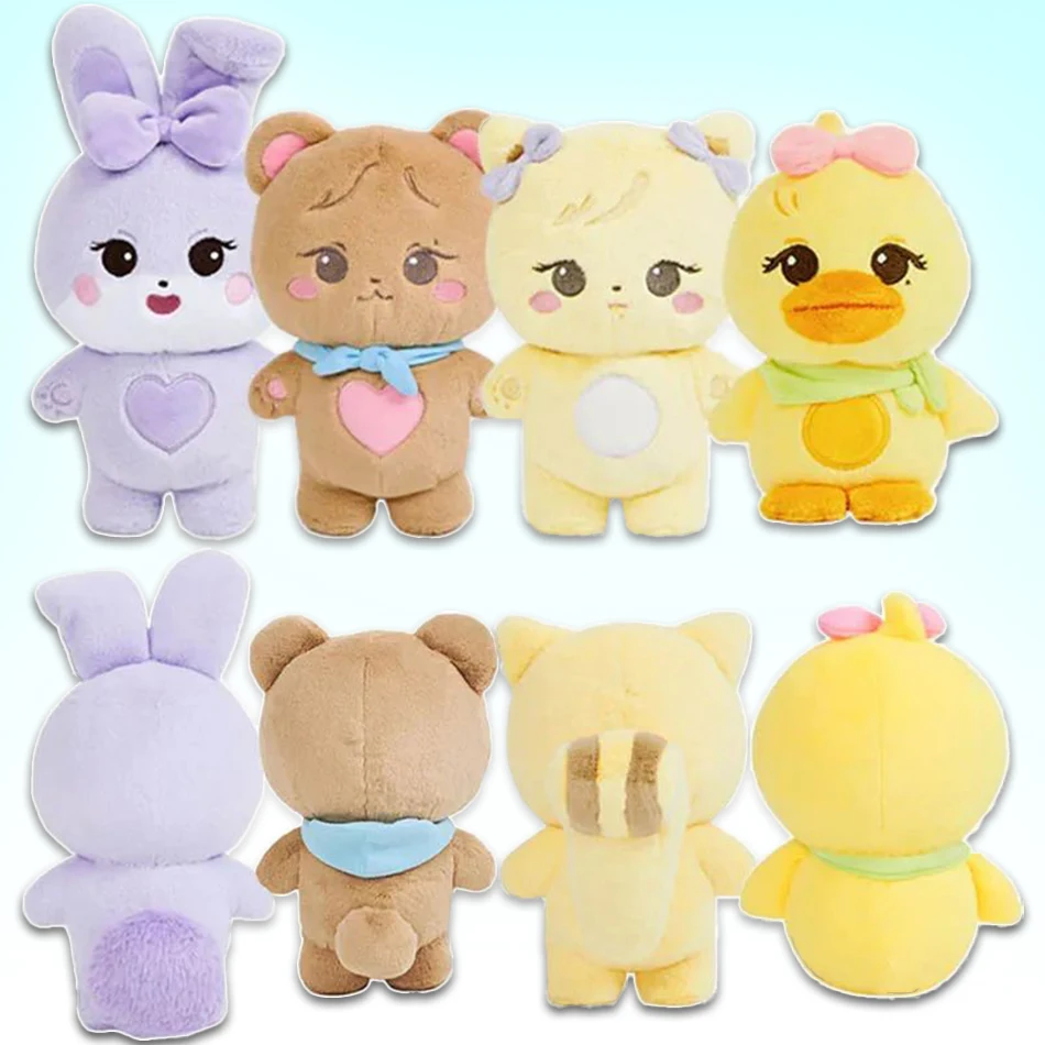 

New Pink World Tour Official Soft Kawaii Plush Jennie Lisa Rose Jisoo Purple Rabbit Brown Bear Duck Stuffed Animals Fans Gifts