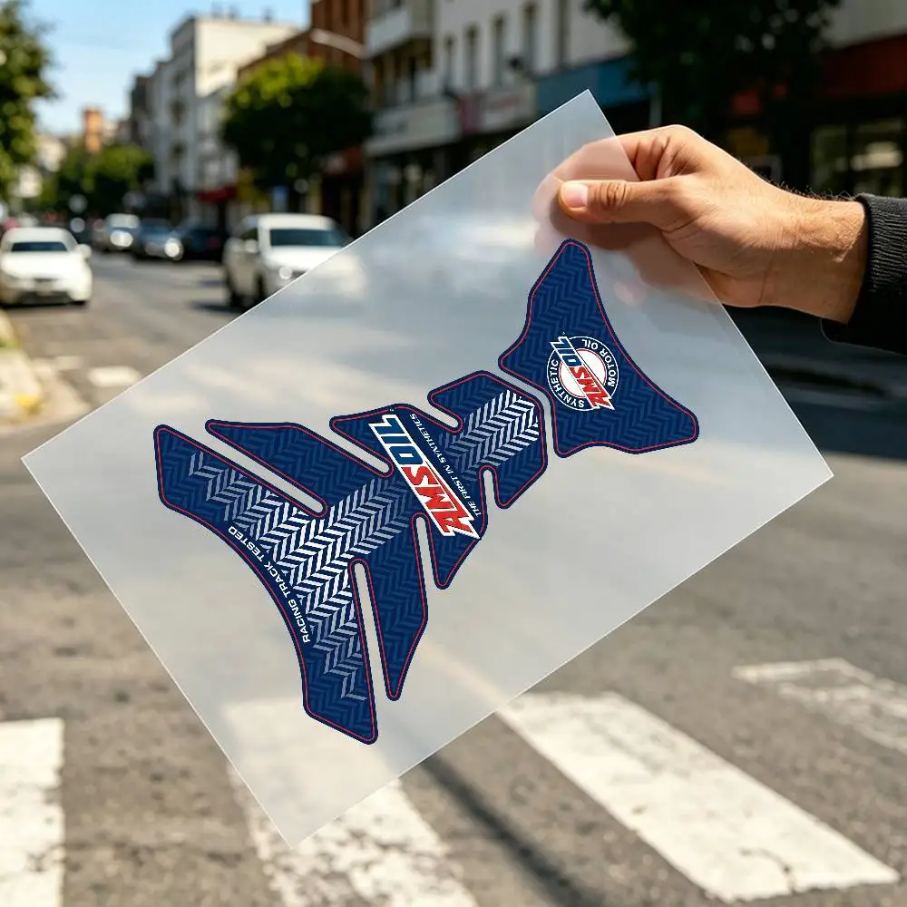 

For AMSOIL Flat Fishbone Decal Waterproof Motorcycle Gas Tank Sticker Vinyl Graphics Motorbike Decor Accessories
