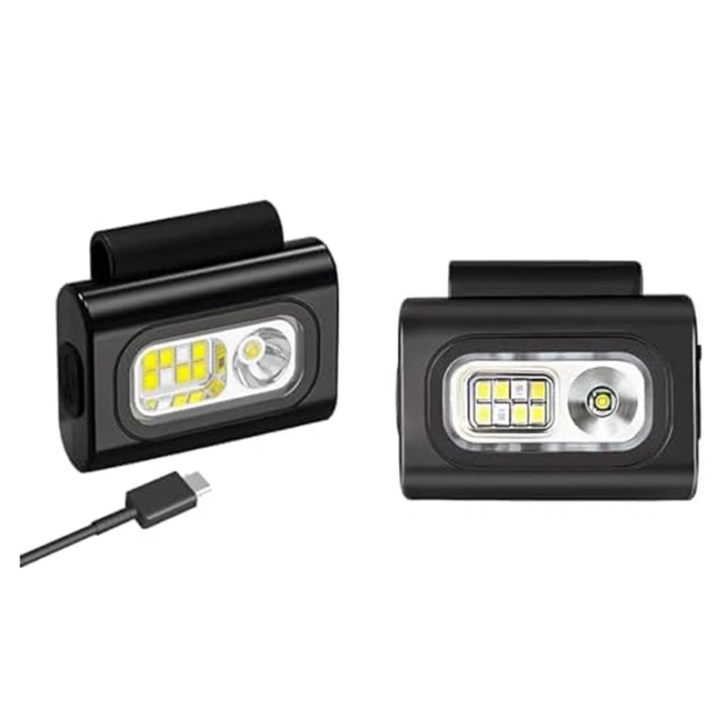 

Pack Of 2 Running Light Jogging, Headlight Jogging, Strong Magnetic LED Clip Lamp,1200 Lumens Chest Lamp, For Camping Durable